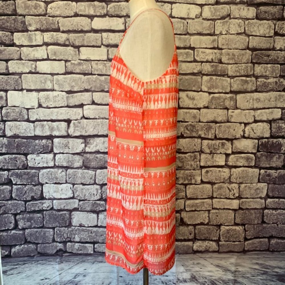 Charming Charlie Orange Sleeveless Dress Size M - Picture 4 of 10